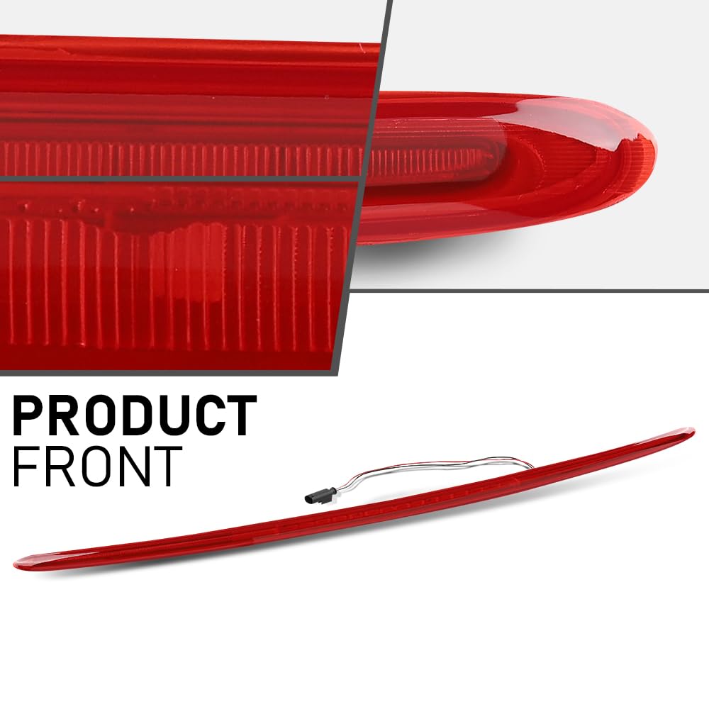 G-PLUS LED 3rd Brake Light, Compatible with Mini Cooper Clubman/Cooper Clubman 1.6L L4-Gas 2008-2013, Rear Third Lamp Red Lens, 63257167413