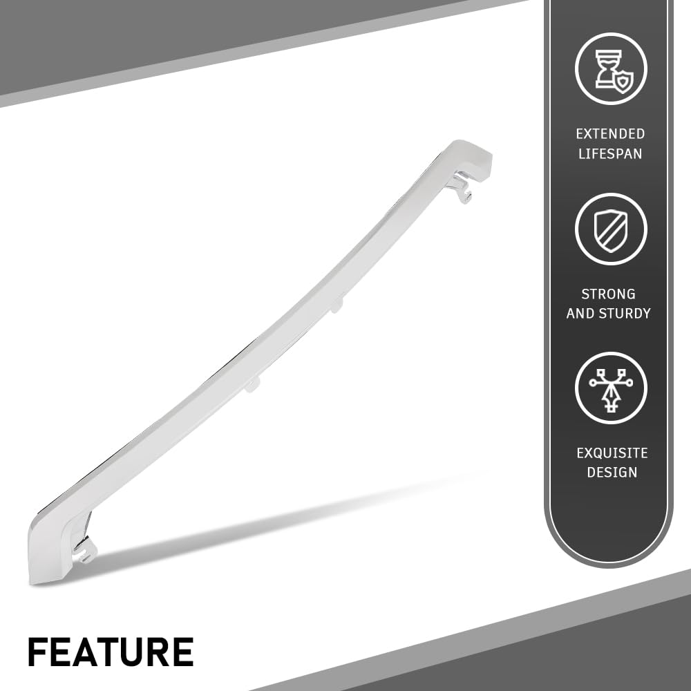 G-PLUS Hood Molding Trim Moulding Chrome Compatible with Subaru Forester 2017-2018 91121SG210, 91121SG211