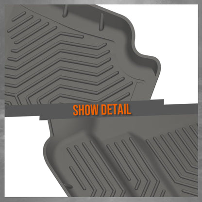 G-PLUS TPE Floor Mats Fit Dodge Ram 1500 1994-2001 1st Row Truck Accessories Cargo Liners All Weather Protection 2PCS Gray Alfombras para Carro