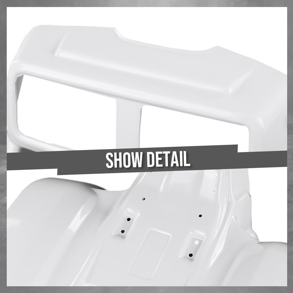 G-PLUS Front & Rear Liner Fender Complete Set Compatible with Honda ATC350X 1985-1986 White