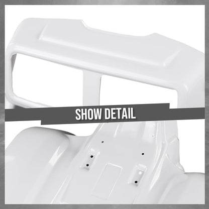 G-PLUS Front & Rear Liner Fender Complete Set Compatible with Honda ATC350X 1985-1986 White