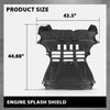 G-PLUS Front Engine Splash Shield Compatible with Smart Fortwo 2010-2013 SM1228100, 4516840018, 45168-40018 Black