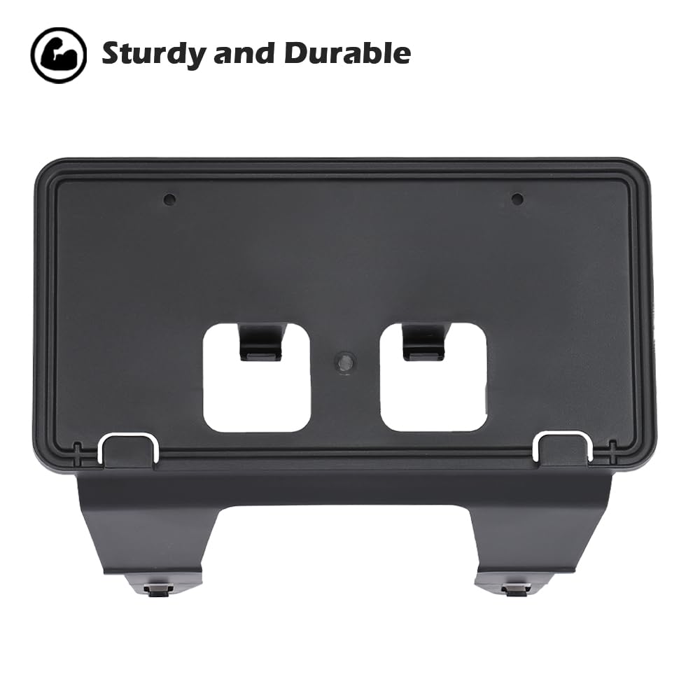 G-PLUS Front License Plate Bracket Compatible with Ford F250 F350 Super Duty 2020-2022 LC3Z-17A385-AB Black License Plate Holders Black
