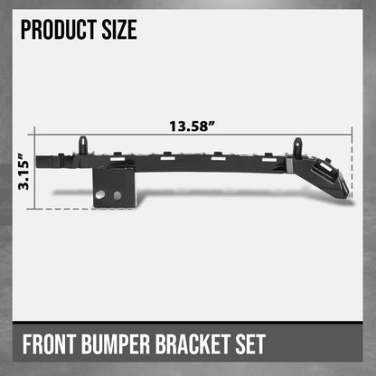G-PLUS Bumper Bracket Set Front Left and Right Side Compatible with Cadillac XT5 (submodel: Base, Platinum) 2017 2018 2019, Fit Cadillac XT5 Livery 2021 2022 2023 84172893, 84172892 Black