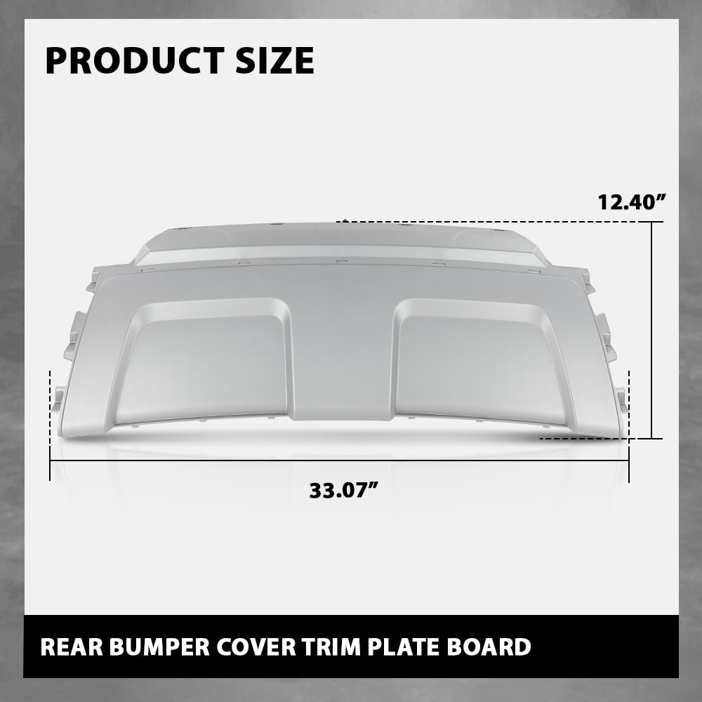 G-PLUS Rear Bumper Cover Trim Plate Board Compatible with Range Rover Evoque 2012-2018 Pure Models Only, Not Fit for Dynamic Models