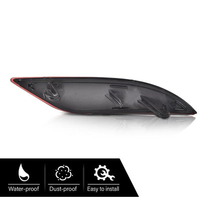 G-PLUS Rear Bumper Reflector Set Left Driver Side Compatible with Chevy 2016-2019 Malibu Hybrid 2016-2021 Malibu L 2016-2022 Malibu LS/LT 23174490 GM1185113 23174489 GM1184113