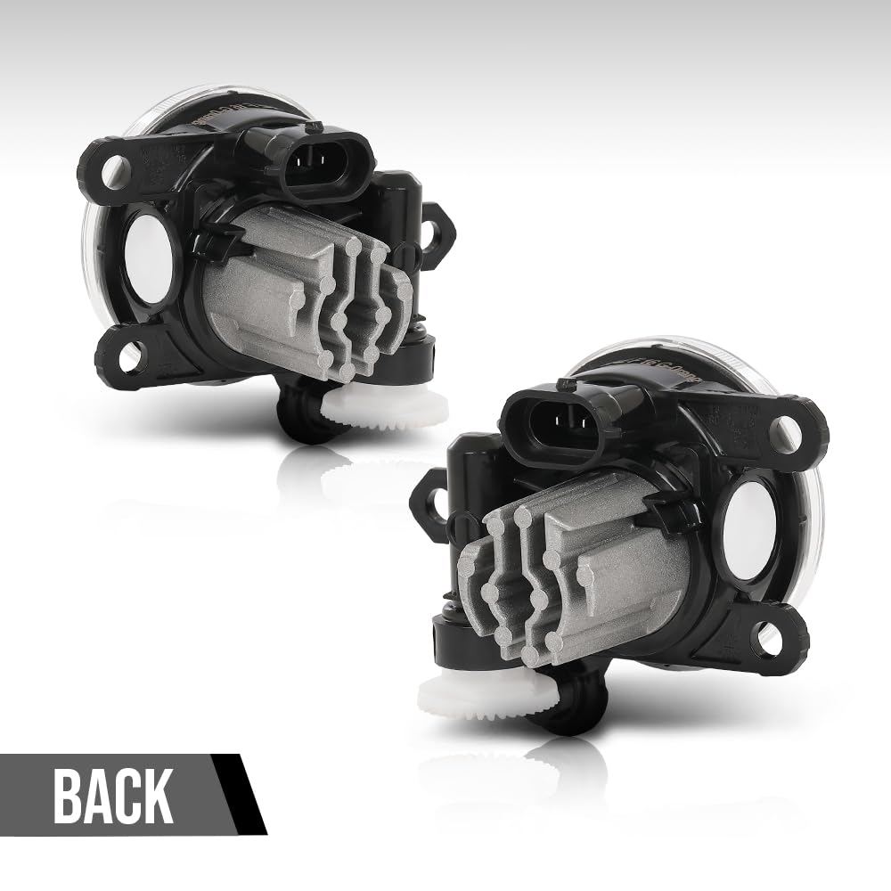 G-PLUS Front Left & Right Fog Light Lamp Compatible with Volvo XC40 2018-2020 Fit Polestar 2 2021-2023 31689174, 31689175 Black