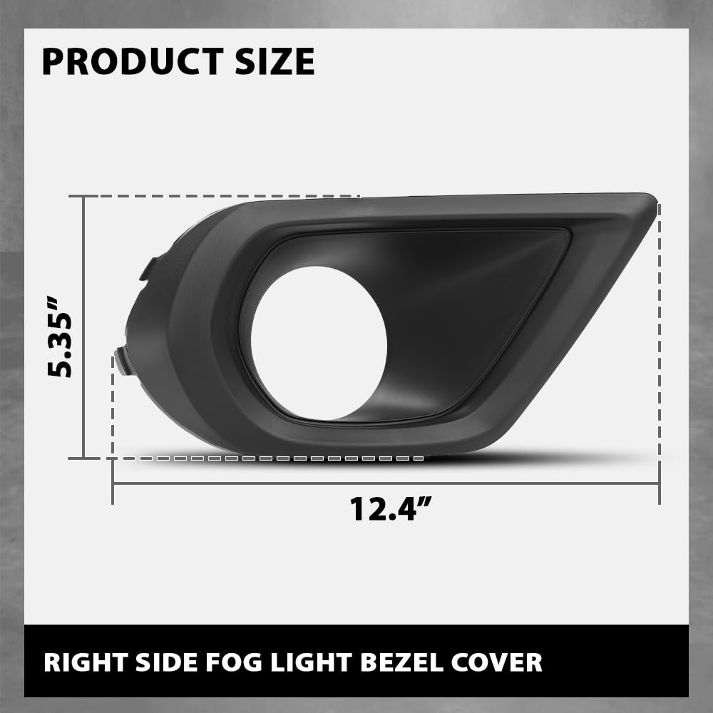 G-PLUS Fog Light Bezel Cover Right Side Compatible with Subaru Forester 2.5i Model 2014-2016,Not Fit XT Models,Not Fit Forester 2.0XT Model 57731SG020, SU1039108