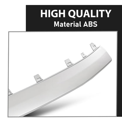 G-PLUS Front Bumper Cover Lower Spoiler Molding Trim, Compatible with Audi A8 & S8 2015-2018 W/S-Line Package, Silvery, AU40807110, 4H0807110C