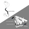 G-PLUS Black Radiator Hose Set Fit for HMMWV & Humvee 12339160 12339159 12339162 12340046