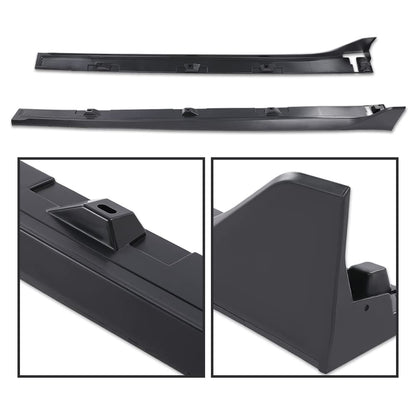 G-PLUS Side Skirt Extensions Compatible with Honda Civic 4 Door Sedan 2016-2019 Side Skirt Extension Rocker Panel Driver Passenger Side Matte Black