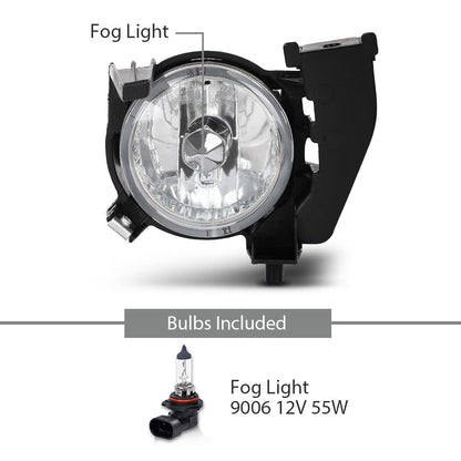 G-PLUS Front Right & Left Side Fog Lights Driving Lamp Assembly Compatible with Subaru Forester 2006-2008 84501SA180