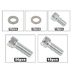 G-PLUS Small Block Stainless Steel Engine Bolt Kit Set Compatible with 265, 283, 302, 305, 327, 350, and 400 SB Chevy Engines w/Headers (NON-EFI)