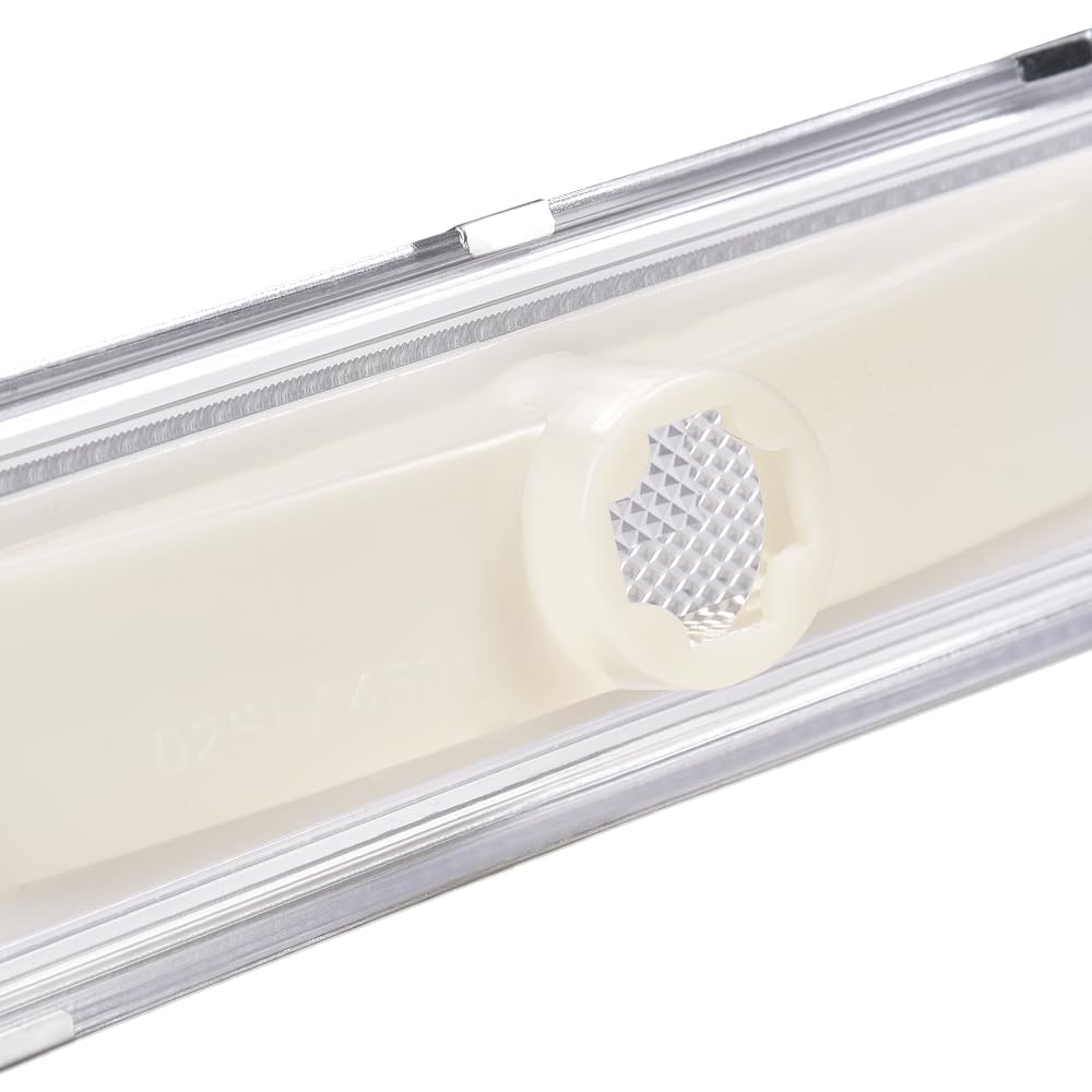 G-PLUS Front Side Marker Lights Assembly Compatible With Chevy Blazer/GMC Jimmy C/K R Pickup 1981-1991,Side Chrome Bezel Marker Lamps Pair Clear Lens