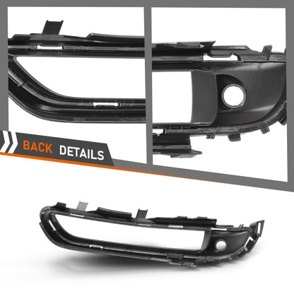 G-PLUS Front Right Side Bumper Face Bar Lower Grill Trim Cover Compatible with Porsche Cayenne Models Base and S Versions 2019-2023; Not Fit Turbo or Sport Design Package Models Black