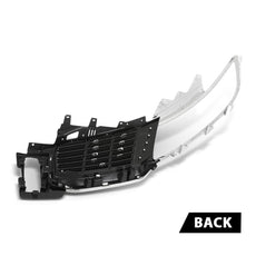 G-PLUS Bumper Grille Insert for Lincoln MKX 2016-2018 Black Silver Right Side Close-up View
