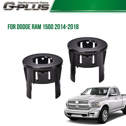 G-PLUS Parking Assist Sensor Bezels Compatible with 14-18 Dodge Ram 1500 Outer Front or Rear,A Pair