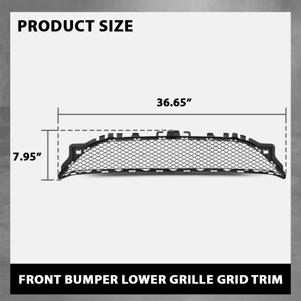G-PLUS Front Lower Bumper Grill Grille Mesh, Compatible with Benz W207 E-Class E350 E400 E550 2014-2017, 2078850224, MB1036150