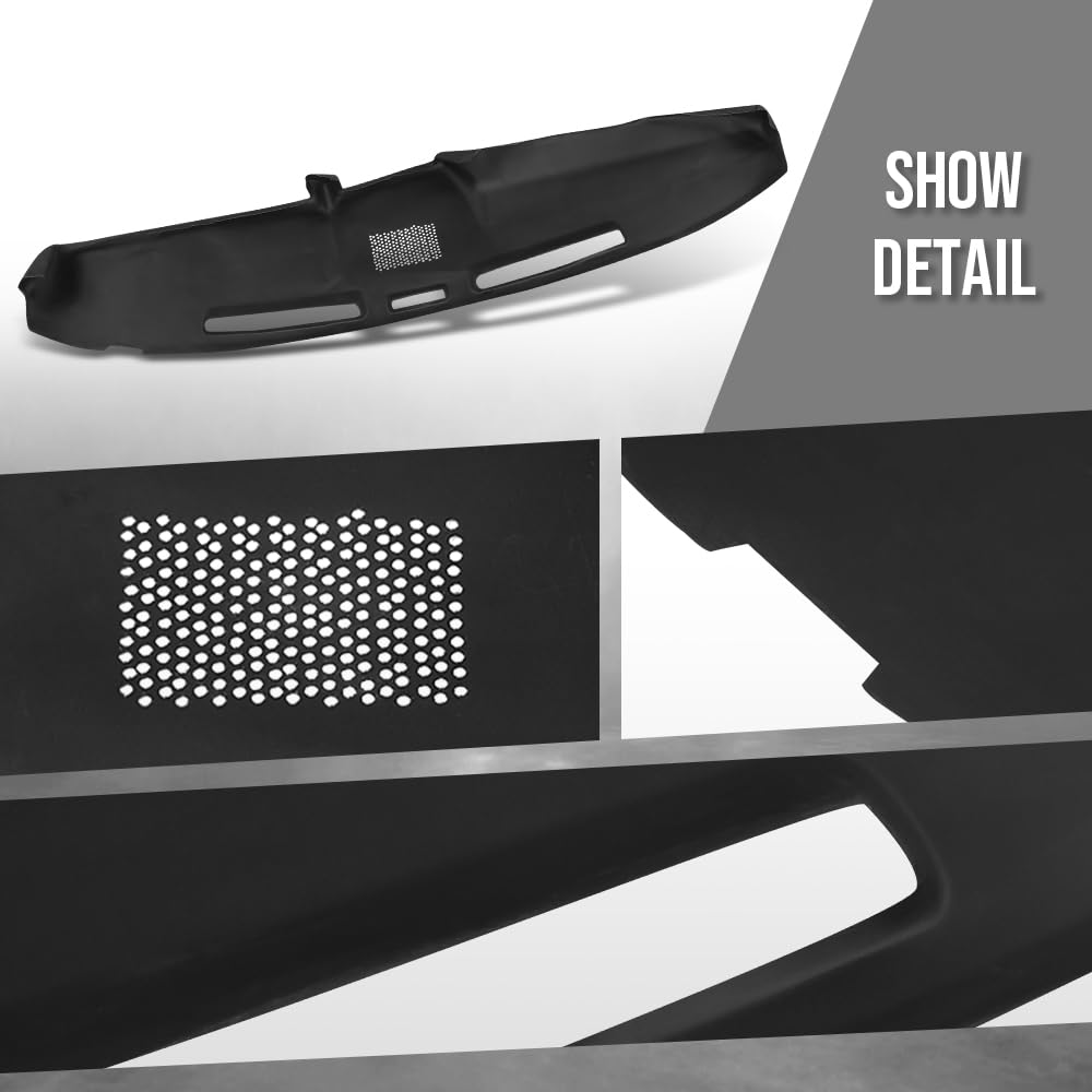 G-PLUS Dashboard Panel Dash Cover Compatible with Ford F100 F150 F250 F350 Bronco 1980 1981 1982 1983 1984 1985 1986, Black