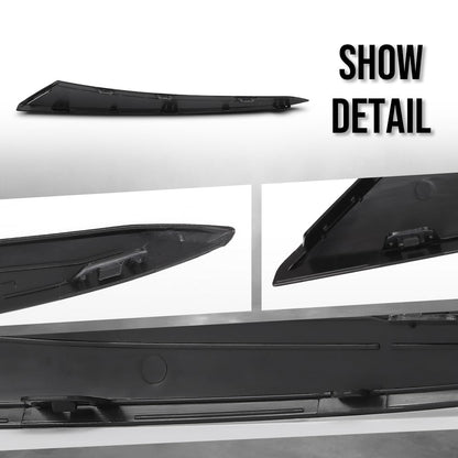 G-PLUS Headlight Molding Trim Front Right Side Compatible with Honda Civic 2022 2023 2024 HO1213131, 71202T20A01 Black