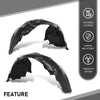 G-PLUS Pair Front Fender Liner Inner, Compatible with Ford Mustang EcoBoost GT 2018-2023 For Models Without Performance Package, LH Driver & RH Passenger 2PCS, FO1248190, FO1249190