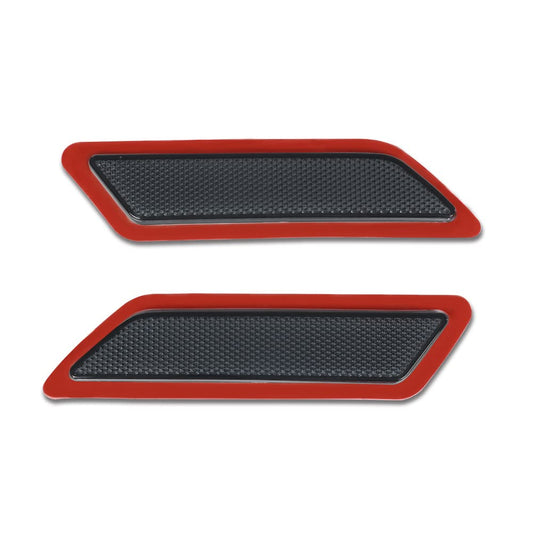 G-PLUS Bumper Reflector Compatible with 2012-2015 BMW 328i,63147274522, BM2555102, 63147274521,BM2554102 Front Driver & Passenger Side (Smoky)