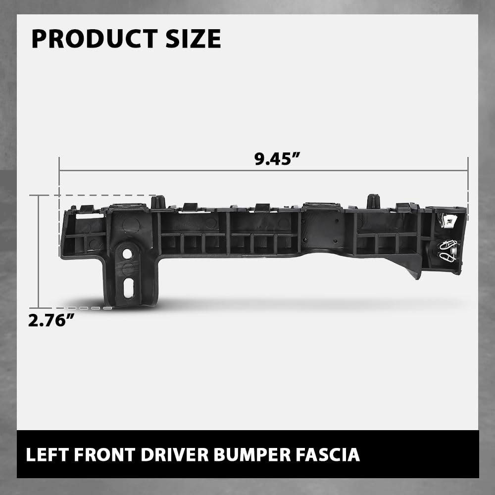 G-PLUS Front Driver Left Bumper Fascia Guide Compatible with Buick Envision 2016 2017 2018 2019 2020 22977507, GM1042186 Black