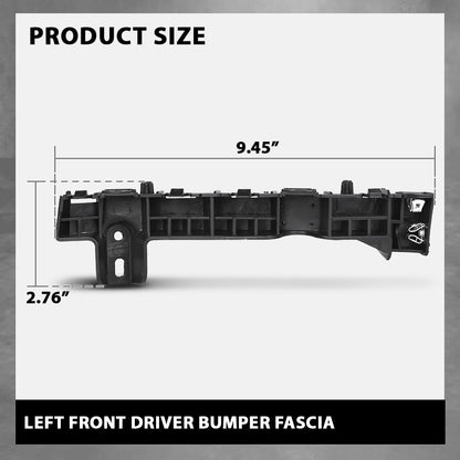 G-PLUS Front Driver Left Bumper Fascia Guide Compatible with Buick Envision 2016 2017 2018 2019 2020 22977507, GM1042186 Black