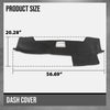 G-PLUS TPE Dashboard Dash Cover Black Compatible with Toyota 4Runner 2003-2009