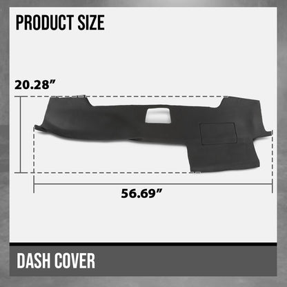 G-PLUS TPE Dashboard Dash Cover Black Compatible with Toyota 4Runner 2003-2009