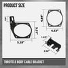 G-PLUS Throttle Body Cable Bracket Fit 92MM 102MM LSX LS LS1 LS3 LS6 LS7 4‑Bolts Drive‑By‑Cable Throttle Body Not Fit the Larger 105mm Intakes Black