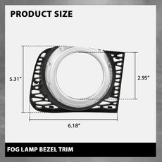 G-PLUS Fog Light Bezel Trim for Land Rover Range Rover 2010-2013 Side View