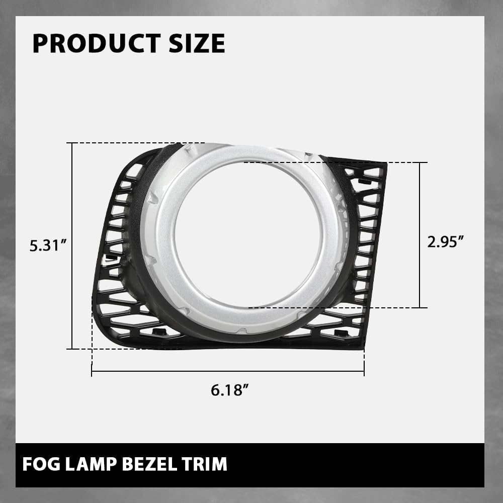 G-PLUS Fog Light Fog Lamp Bezel Trim Front LH RH Compatible with Land Rover Range Rover 2010-2013
