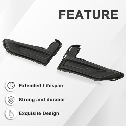 G-PLUS Fog Light Covers Bezels Driver and Passenger Side Compatible with Nissan Rogue S 2017-2020 622566FL0A 622576FL0A NI1039148 NI1038148