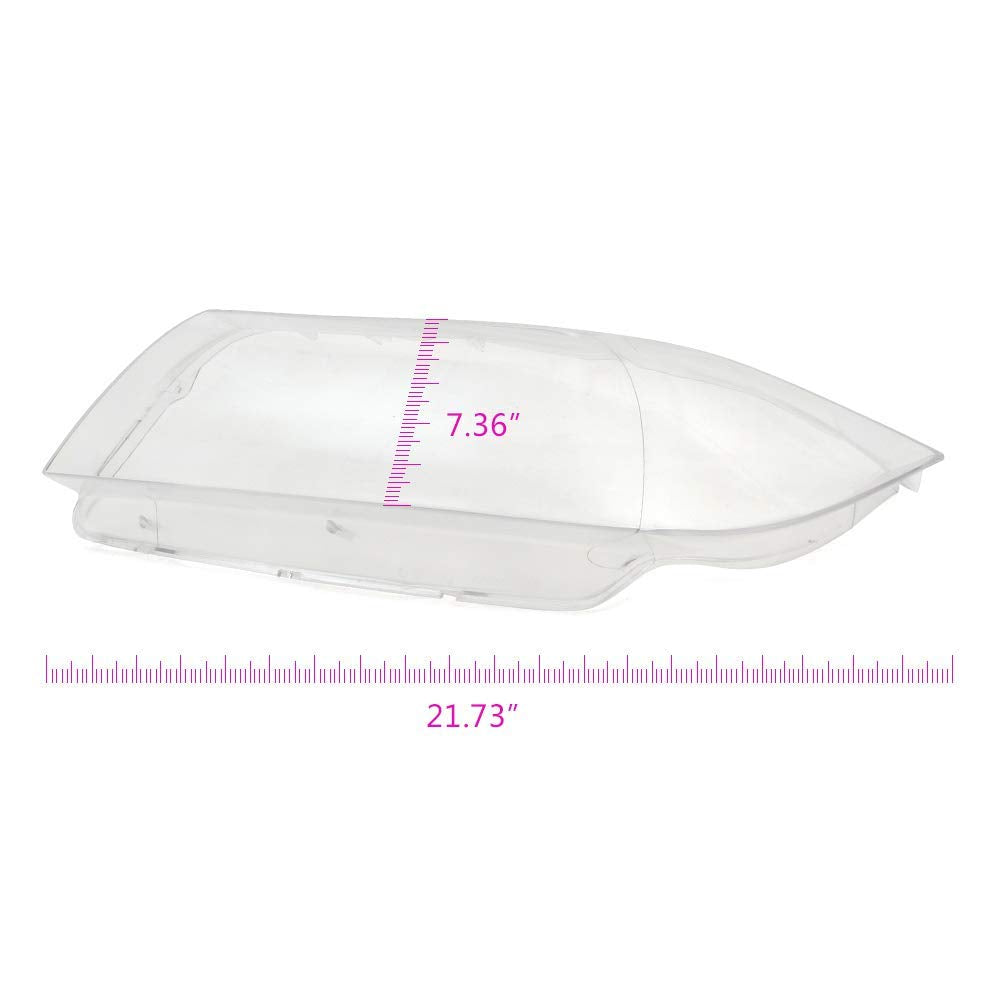2Pack Headlight Headlamp Plastic Clear Lens Cover Replacement For BMW 3 Series E90 E91 2005-2008