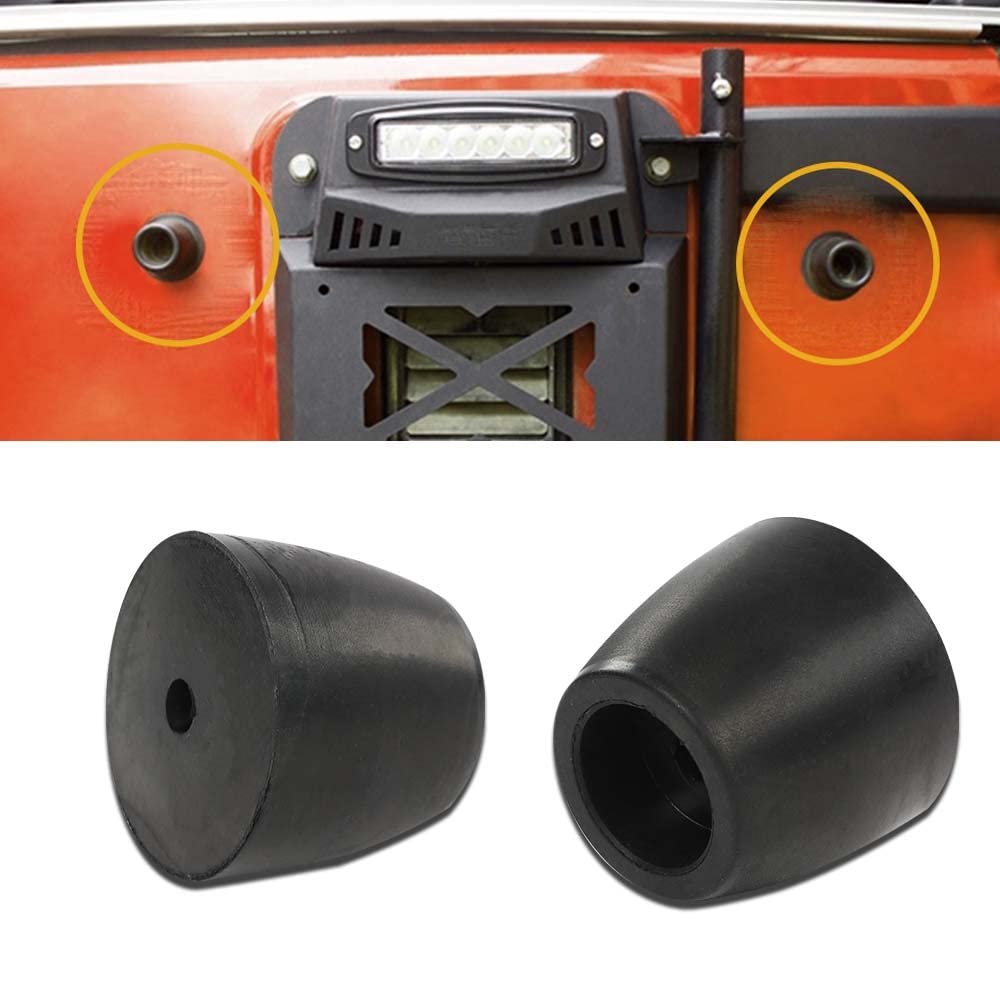 G-PLUS 2" Ramp Door Rubber Bumpers Stop Cone Round Bumper Replace Compatible with Cargo Trailer Ramp Doors Cone Rubber Bumper Stop Cone 2" Tall