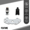 G-PLUS Governor Pressure Solenoid Sensor Set Fit 2000-2025 Dodge Jeep Chrysler Rear Wheel Drive Overdrive Models A500, A518, A618, 42RE, 46RE, 47RE D12432A, D12415C Black