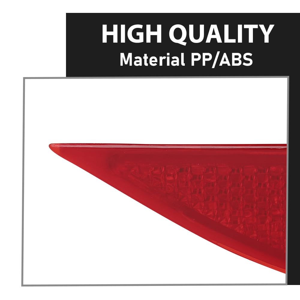 G-PLUS Rear Right Bumper Reflector, Compatible with BMW X1 sDrive28i, xDrive28i 2.0L L4 - Gas 2017-2019/ X1 xDrive28i 2.0L L4 - Gas 2016, Passenger Side, 61617355548