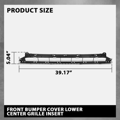 G-PLUS Front Bumper Cover Lower Center Grille Insert, Compatible with Audi Q5 2018-2020, Fit Model W/o SQ5 or S-Line Packages, AU1036119, 80A807647A9B9