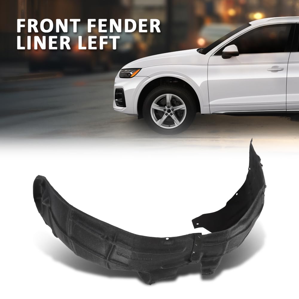 G-PLUS Front Left Fender Liner Inner, Compatible with Audi Q5 2018-2023/ Q5 Sportback 2021-2022, Fit Audi SQ5/ SQ5 Sportback 2021-2022, Driver Side, AU1248144, 80A821171E