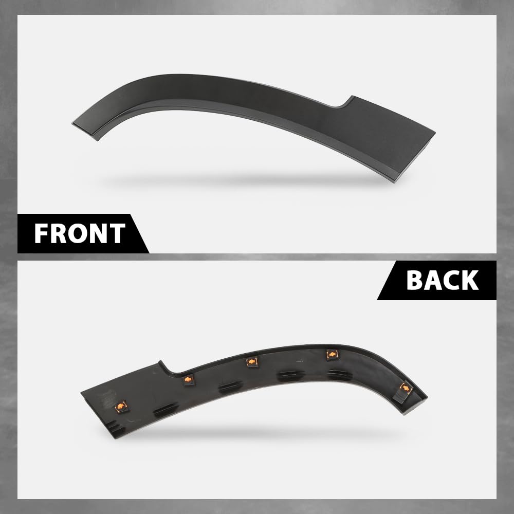 G-PLUS Rear Right Fender Flare Compatible with Jeep Cherokee 2019-2021 Wheel Opening Molding Arch Trim 68315998AC Black