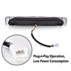 G-PLUS LED Third Brake Light Compatible With 02-09 Dodge RAM, 3RD LED Bar Brake/Cargo Light,Type X (Smoky lens Chrome Housing Amber Reflector)