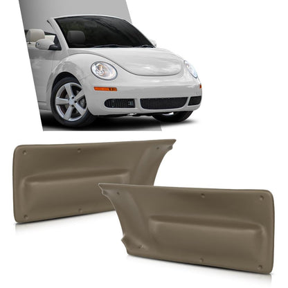 G-PLUS Door Panel Insert Brown Compatible with Volkswagen New Beetle 2003-2010, Not Fit for hatchback, Only Fit for Beetle Convertibles