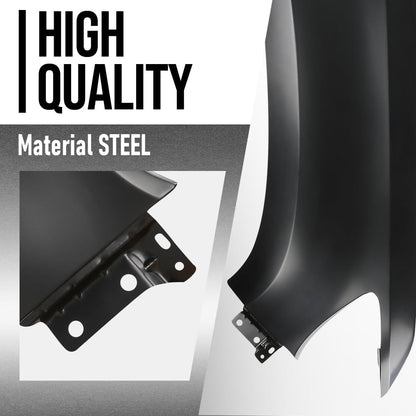 G-PLUS Fender Front Right Side Compatible with Chevy Colorado Base 2015 2016 2017 2018 2019 2020 Fit Chevy Colorado (submodel: LT, WT, Z71) 2015 2016 2017 2018 2019 2020 2021 2022 23373629 Black