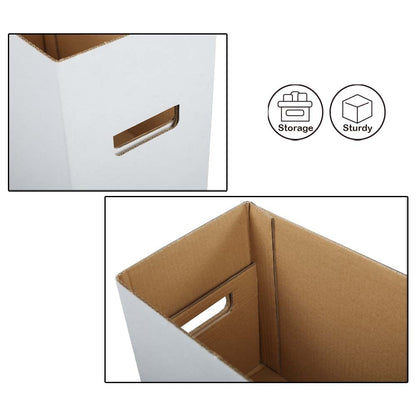 G-PLUS Comic Book Storage Comic Book Box Holds 150-175 Comics Collapsible and Stackable Short Box 10 Pack Moistureproof Stackable Archival Cardboard