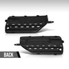 G-PLUS Fog Light Hole Cover Set Left & Right Side Compatible with Volvo XC90 2016 2017 2018 2019 313830440, 313830457 Chrome Black