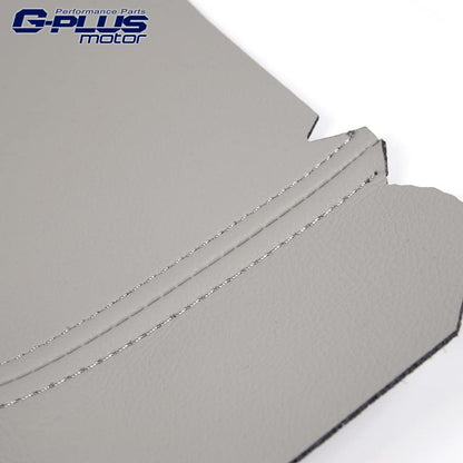 G-PLUS Front Door Armrest Leather Cover Compatible with Honda Pilot,Door Panels Armrest Cover Skin Left & Right 2009-2015 (Grey)