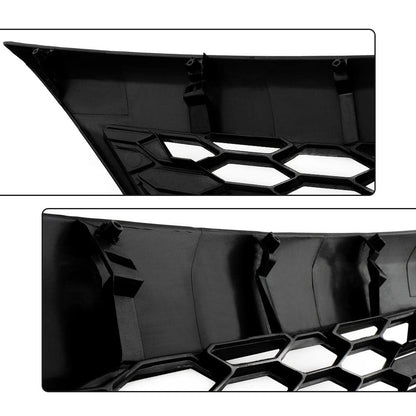 G-PLUS Front Upper Bumper Hood Grill Grille Assembly Compatible with Toyota Camry SE XSE Sedan 4-Door 2012 2013 2014 5310106340C0, TO1200354