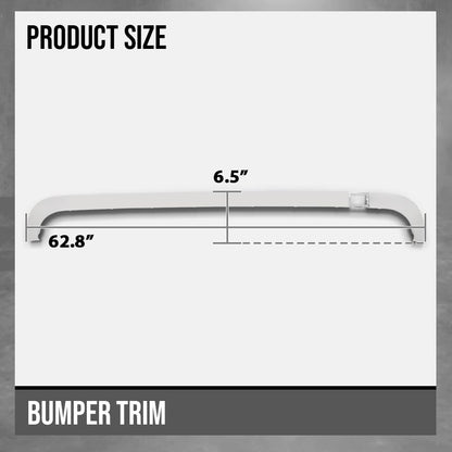 G-PLUS Rear Upper Bumper Face Bar Trim Molding Compatible with Benz GL350 GL450 GL550 2013-2016 1668851001, 1668851274 Silver