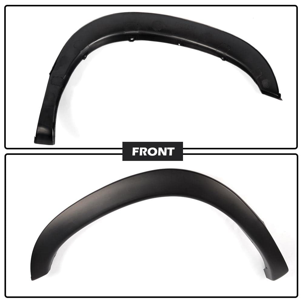 G-PLUS Fender Flares Compatible with Dodge Ram 1500 2002-2008 Fit Dodge Ram 2500 3500 2003-2009 Wheel Opening Molding Arch Trim 4PCS Black